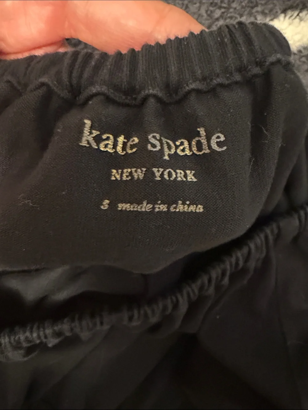 kate spade Black Off-Shoulder Eyelet Puff Sleeve Dress